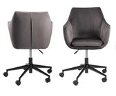 46.5-57.5cm Upholstered Office Chair With Padded Seat And Comfortable Back